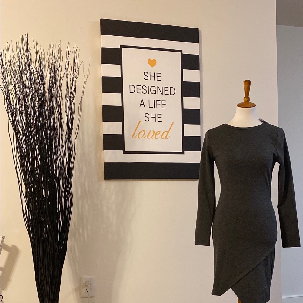 Charcoal color dress